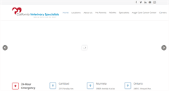 Desktop Screenshot of californiaveterinaryspecialists.com